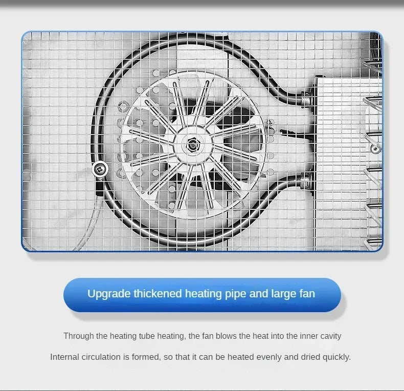 Tidesmit commercial food dehydrator with multiple trays for drying fruits, vegetables, meat, and medicinal herbs.