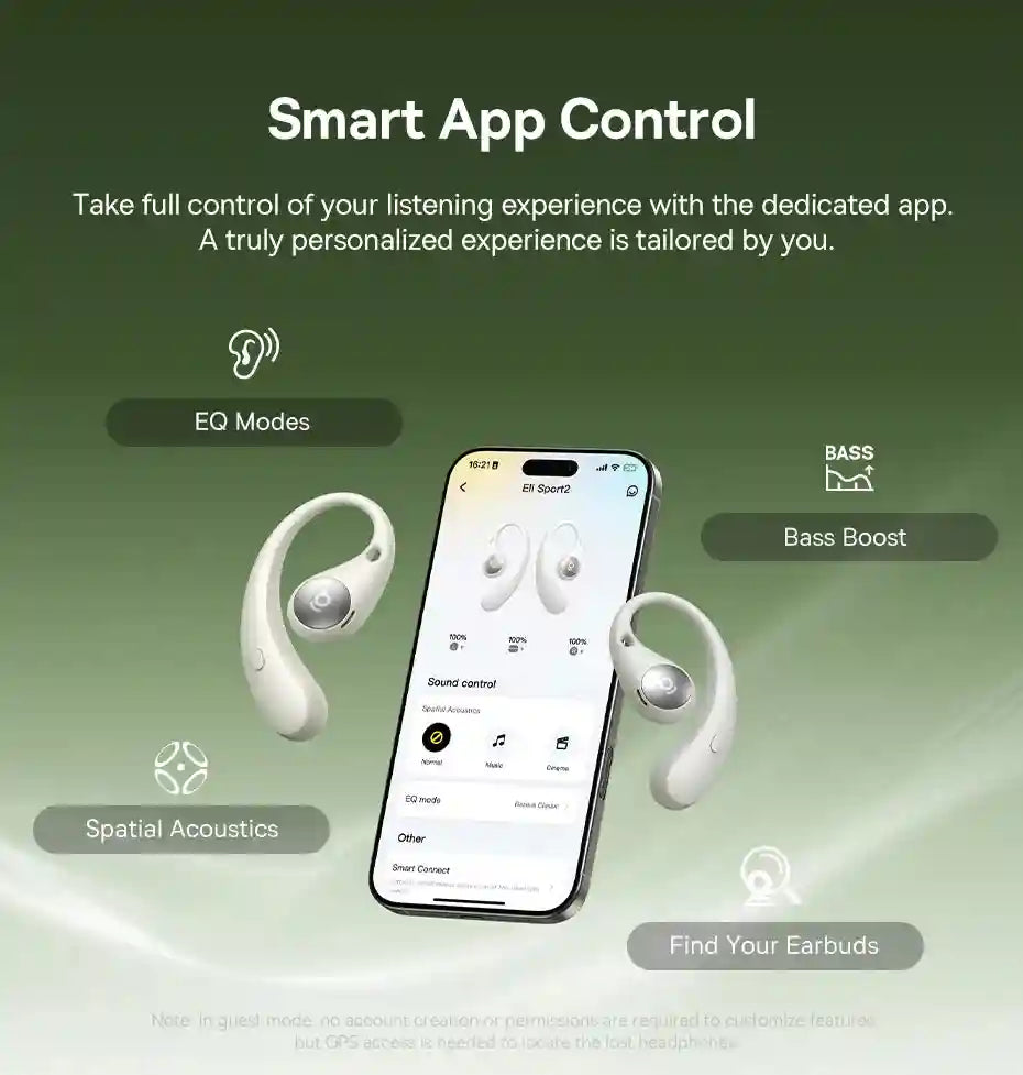 Wireless Sport Earbuds: Bluetooth 5.4 Hi-Res Open-Ear Headphones Tidesmit