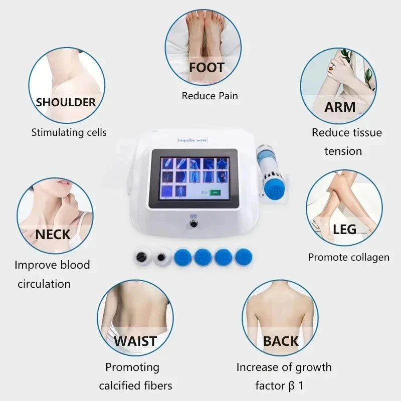 Shockwave Therapy Machine for Back Pain Relief | Portable Electric Massager Massage Chairs Tidesmit