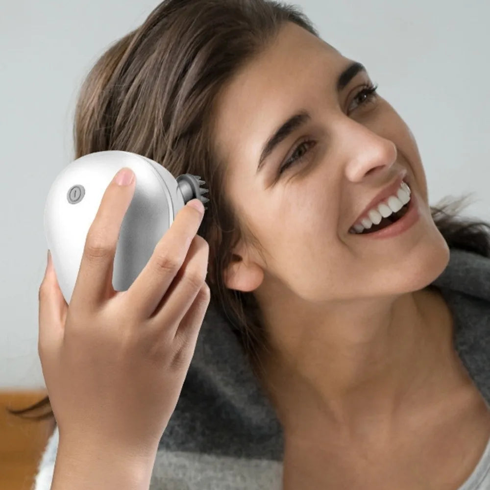 Electric Scalp Massager | Cordless Stress Relief Device for Home Spa Relaxation Treatment Tidesmit