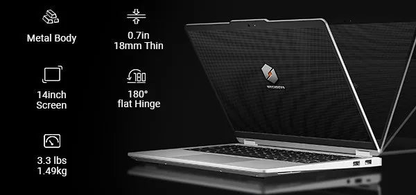 MECHREVO Forza 14X Pro 14" Laptop AMD Ryzen 7 H255 LPDDR5X 32GB RAM PCIe4 1TB SSD WiFi6 BT5.2 2.8K 120Hz Windows11 Computer