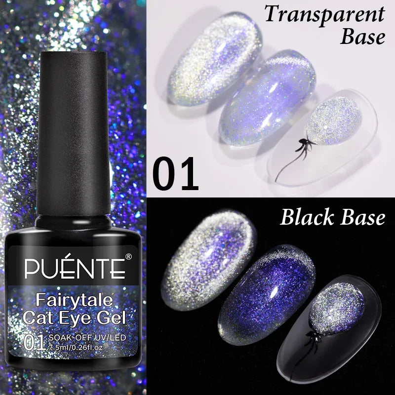 Cat Eye Magnetic Gel Polish 7.5ml - Professional Long-Lasting Nail Art Permanent Makeup Machines Fairytale cat eye 01