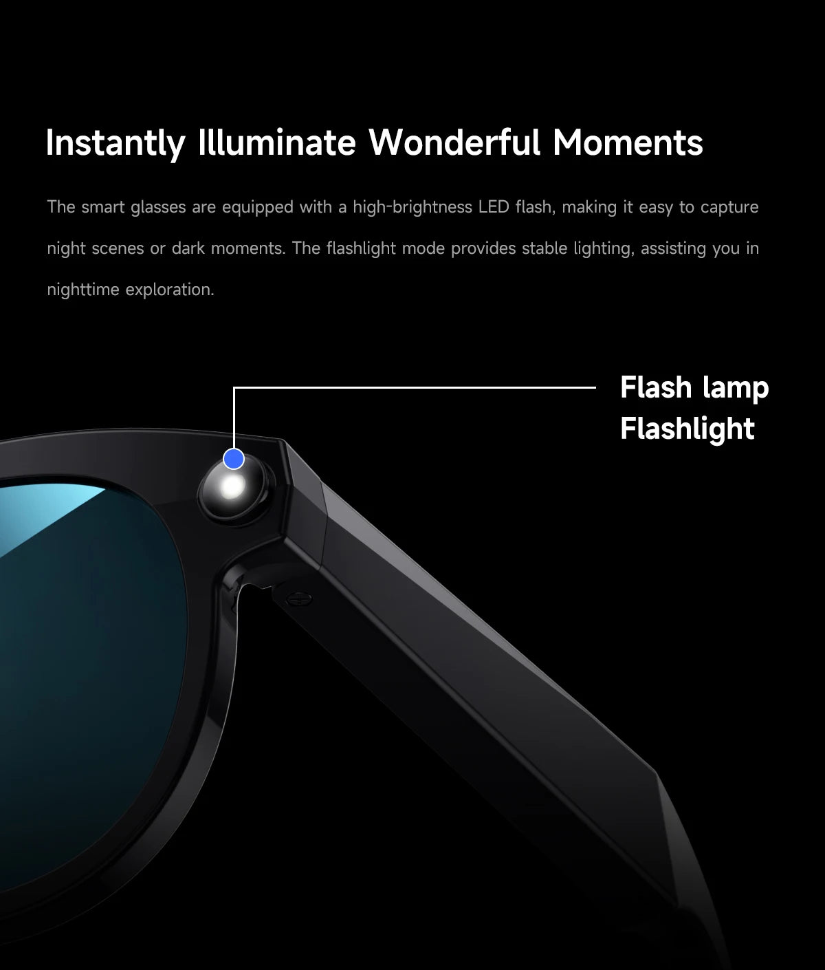 AI Smart Glasses with Camera & Bluetooth Audio | Tidesmit Tech Tidesmit