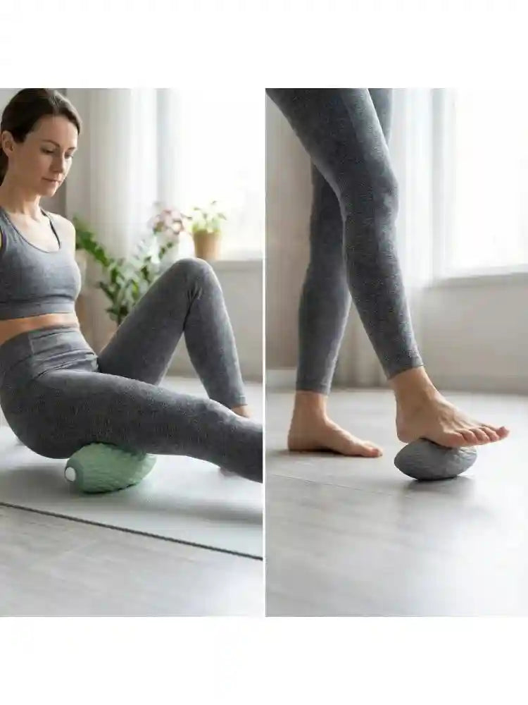 Massage Roller for Plantar Fasciitis Myofascial Release - Grey & Green Massage Roller Tidesmit