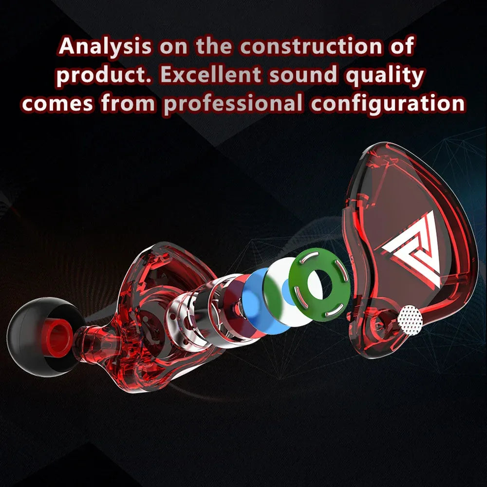 Wired In-Ear Headphones with Mic - HiFi Bass Stereo - Tidesmit Tidesmit