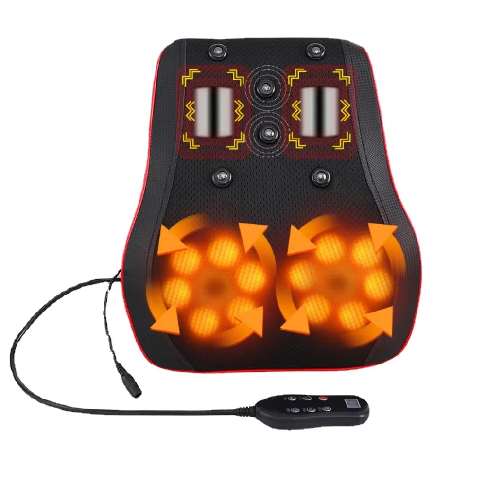 Shiatsu Neck and Back Massager with Heat and Airbag Therapy Relaxation Treatment Tidesmit