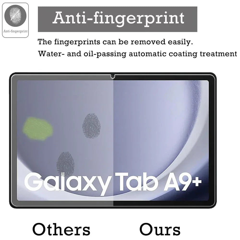 Samsung Galaxy Tab A9+ Screen Protector - 2 Pack 9H Tempered Glass Tidesmit