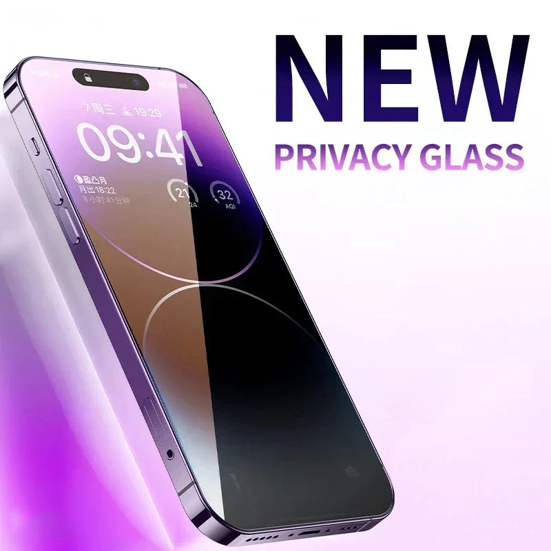 Anti Blue Light Privacy Screen Protector for iPhone 15 Pro Max Tidesmit