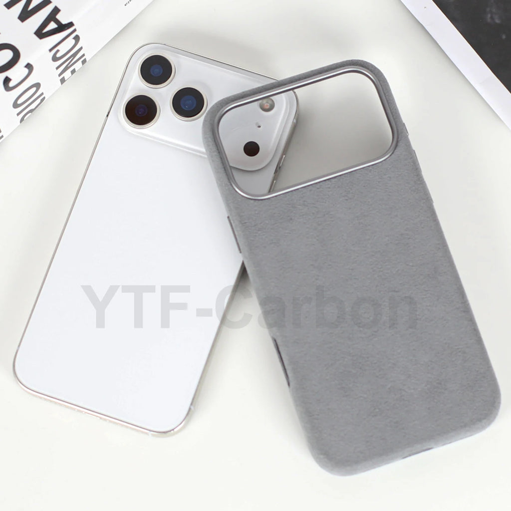 Alcantara Magnetic iPhone 17 Case: Slim Fit & Shock-Absorbing Cover Tidesmit