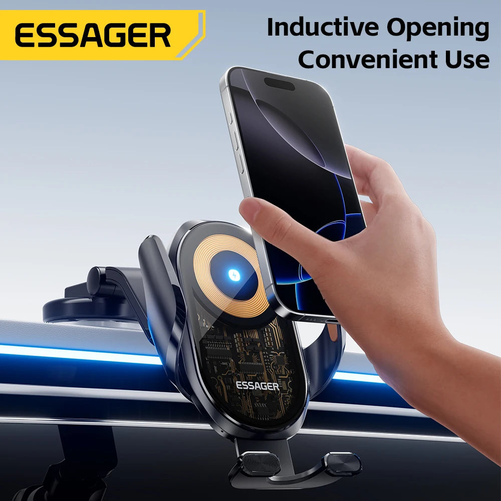 Magnetic Wireless Car Charger - MagSafe Compatible Fast Charging for iPhone Tidesmit