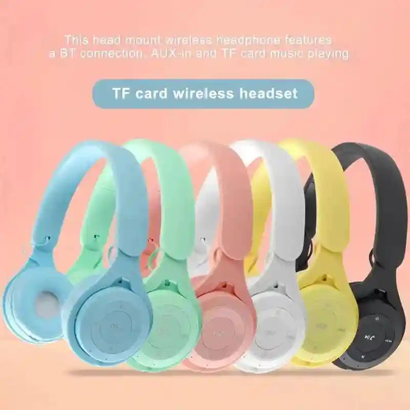 Wireless Headphones Over-Ear Foldable Gaming Headset with Mic Tidesmit