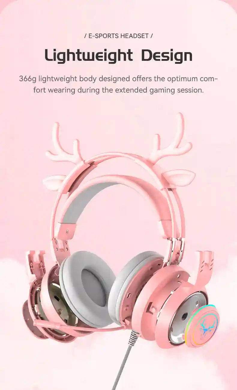 Wired Gaming Headphones Noise Cancelling Over-Ear Headset Tidesmit