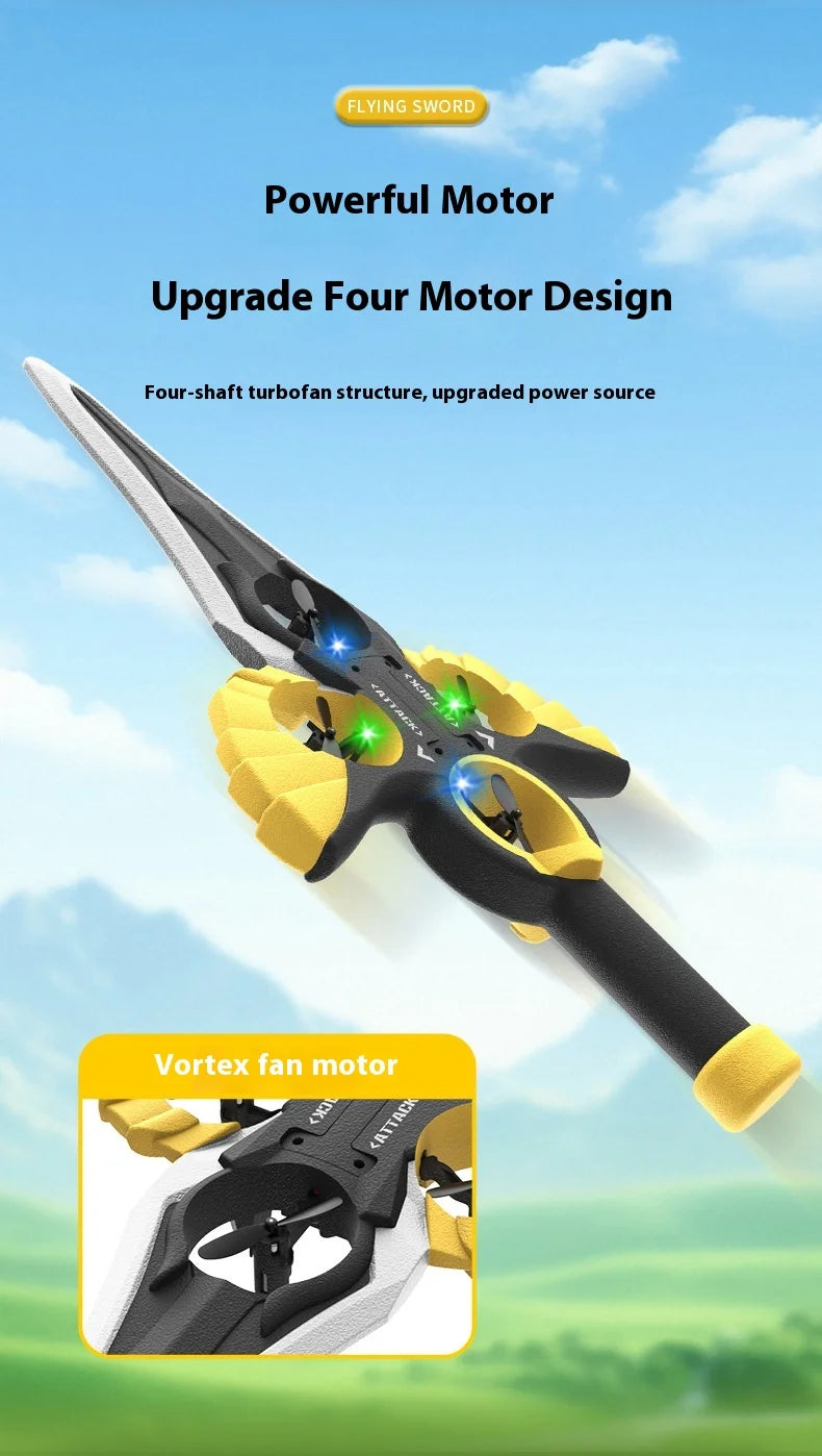 Gesture Controlled Flying Sword Drone with Remote Control Tidesmit