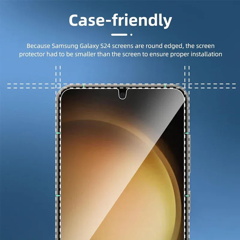 Samsung Galaxy Screen Protector, 2 Pack Tempered Glass 9H Hardness Bundle Tidesmit