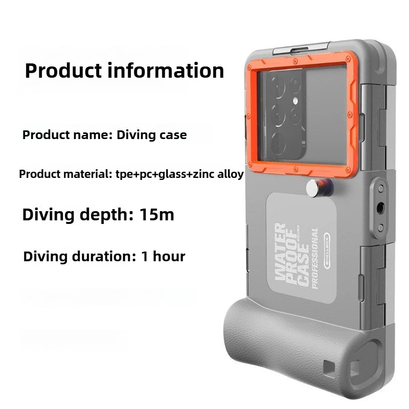 Waterproof Snorkel Phone Case: Military-Grade Protection for iPhone Color 1 Tidesmit