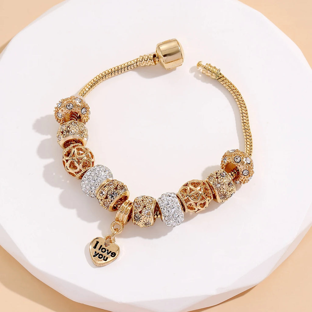 1 Women's Fashion Panjiadorado Element Love Bracelet, Suitable for Dating, Travel Banquets, Parties, Festivals, Fashion Gifts