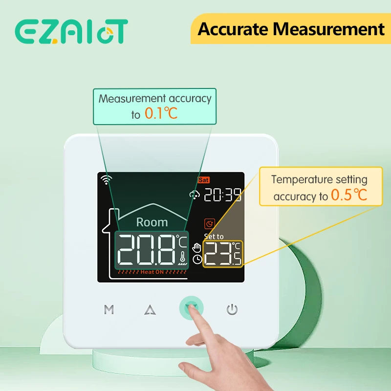 WiFi Smart Thermostat for Electric & Water Floor Heating | Tidesmit Tidesmit