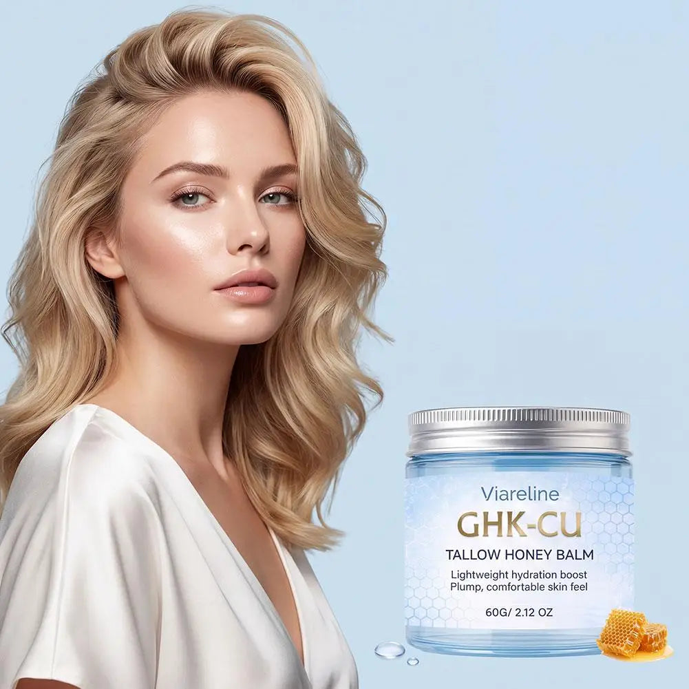 GHK-CU Copper Peptide TALLOW HONEY BALM Lightweight Hydration Boost Plump Repair The Skin Barrier Skincare for All Skin Types