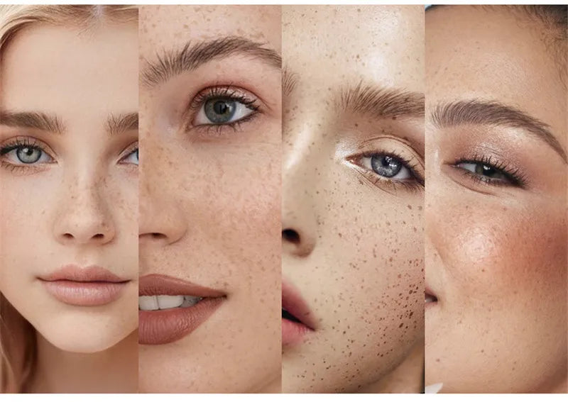 Tidesmit waterproof natural fake freckle stamp pen for all skin tones face makeup detail view