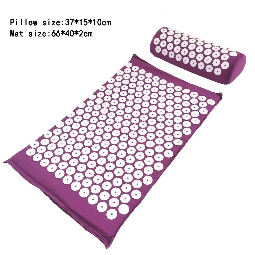 Acupressure Mat and Pillow Set | Targeted Muscle Relief & Recovery Back Massage Instrument Tidesmit