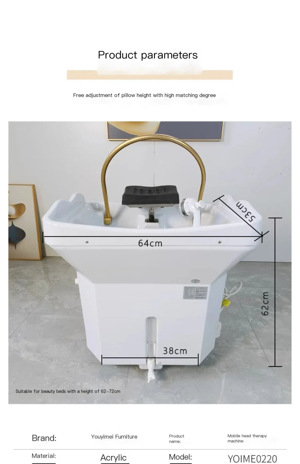 Head Spa Water Circulation Station | Professional Salon Therapy Unit Massage Chairs Tidesmit