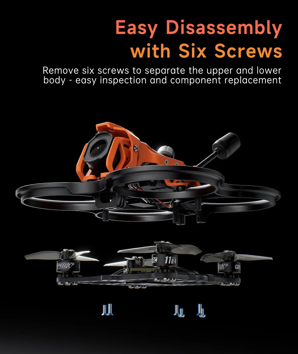 DarkStar22 2.2 Inch CineWhoop FPV Drone | O4 Pro ELRS 2.4G Tidesmit