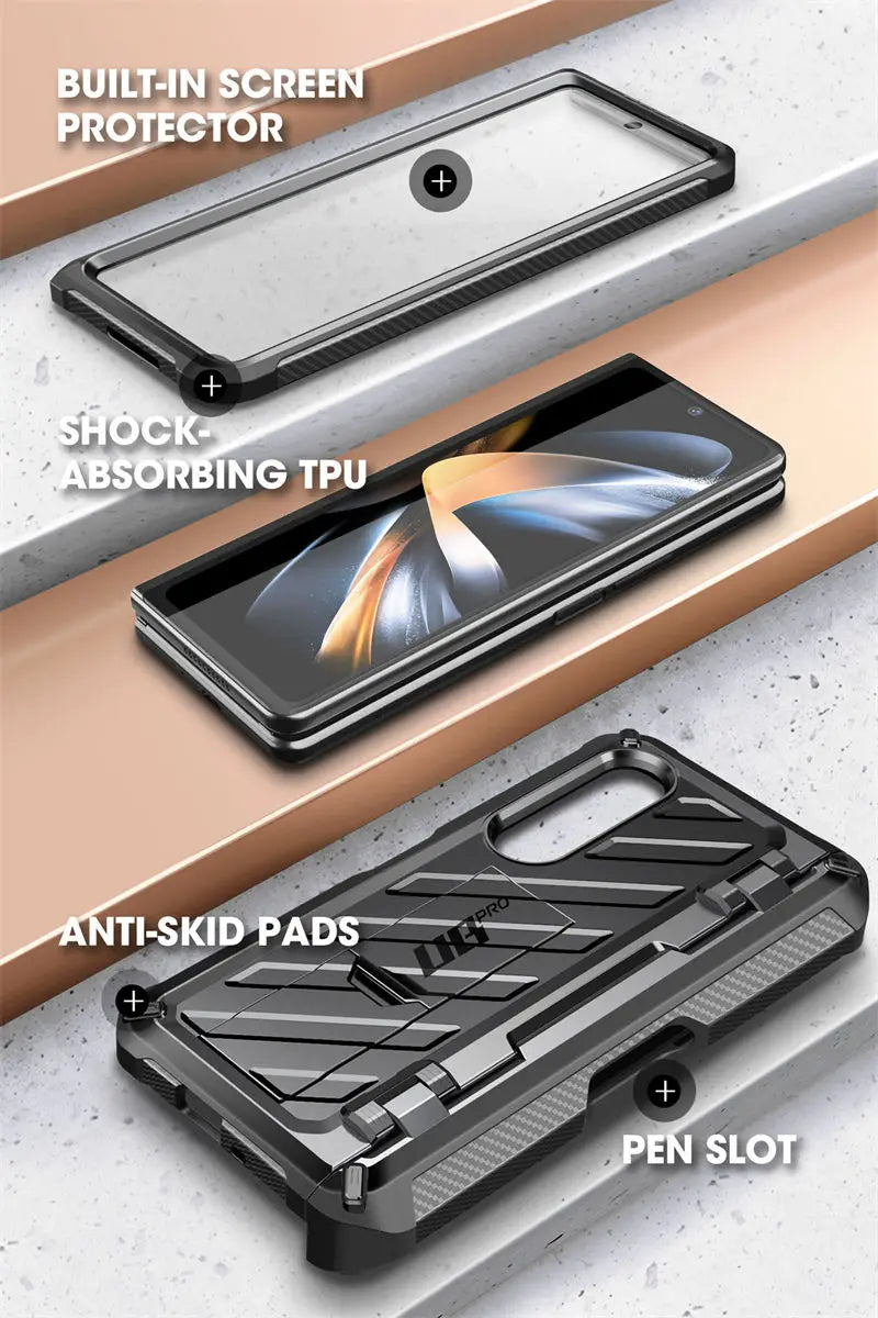 Samsung Galaxy Z Fold 4 Rugged Case - Dual Layer Shock-Absorbing Cover Tidesmit