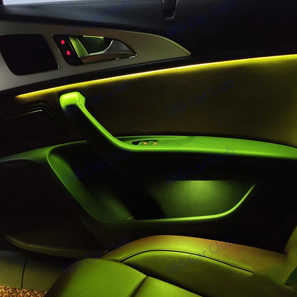 Audi A6 C7 Ambient Lighting Kit 21 Color LED with Smartphone App Control Tidesmit