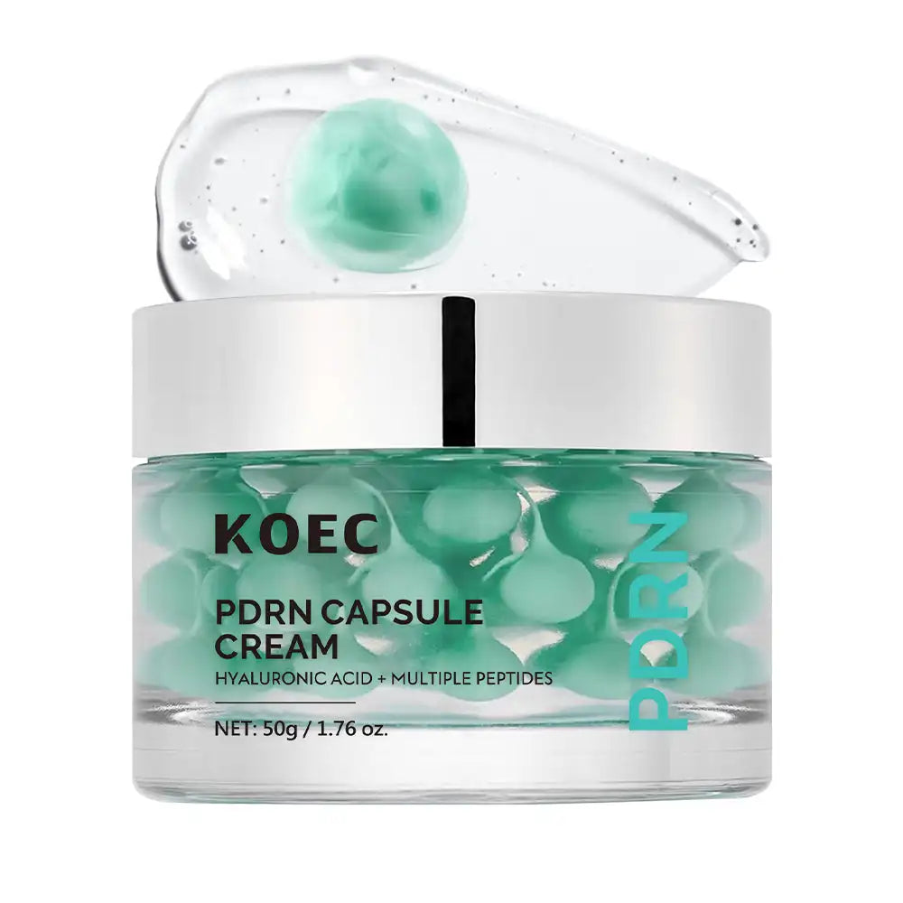 50g KOEC Hyaluronic Acid Multi Peptides PDRN Capsule Cream Hydrating Rejuvenating Anti-Aging Boost Vitality Ginseng Root Extract