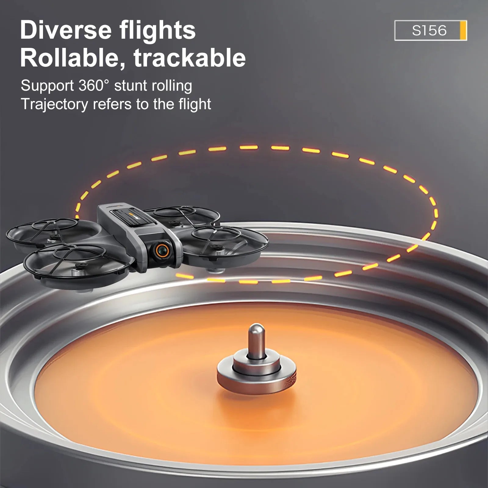 4K Camera Drone with Dual Lens and Brushless Motor - S156 Foldable Tidesmit
