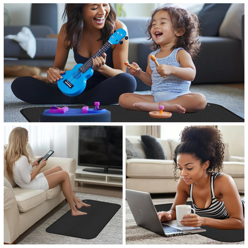 Grounding Mat Reconnect to The Earth EMF Recovery for Foot Therapy Universal Grounding Sleep Mat Yoga Improve Energy Assist Mats