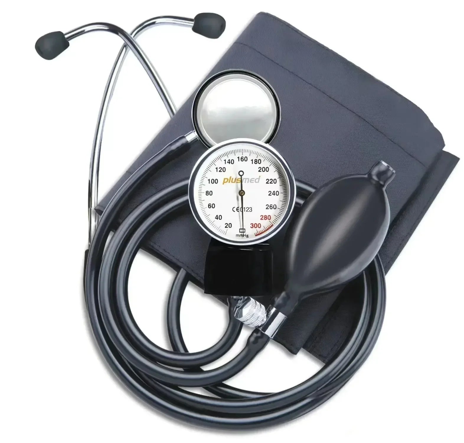 BP Upper Arm Sphygmomanometer Manual Blood Pressure Stethoscope with Zipper Bag for Adult Home Use Blood Pressure Monitor