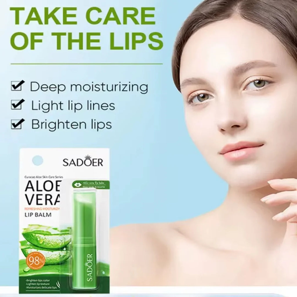 Aloe Lip Balm for Dry Lips: Natural Moisturizing Lip Treatment | Tidesmit Lip Care Tidesmit