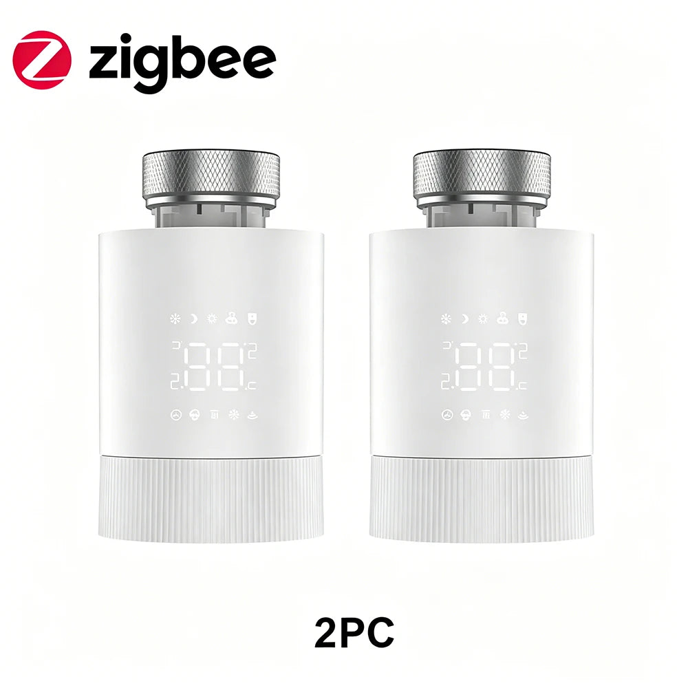 Tuya ZigBee3.0 Thermostat Radiator Actuator Smart TRV Thermostatic Valve Controller Works With Tuya Alexa Google Home Alice