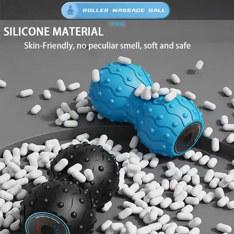 Vibrating Massage Ball: 5-Speed Deep Tissue Electric Muscle Roller Massage Roller Tidesmit