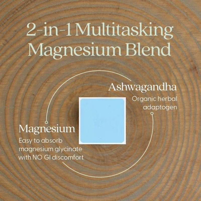 Magnesium, KLXVUYEG Magnesium + Ashwagandha Supplement, Muscle Recovery, Heart & Bone Health, Calm & Relaxation, 30 Patches