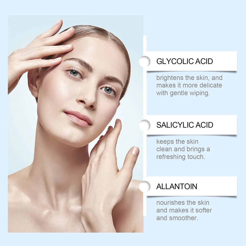 Glycolic Acid Exfoliating Pads | Salon-Quality Brightening Treatment Scrubs Treatments Tidesmit