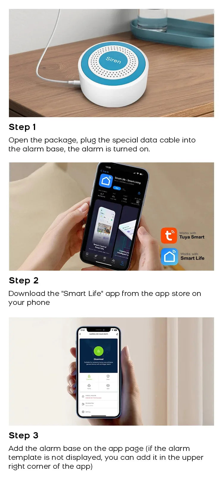 WiFi Home Alarm System with Alexa Voice Control and App Automation Tidesmit