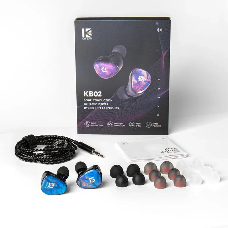 Dual Dynamic Driver Bone Conduction IEM Earphones by Tidesmit Tidesmit