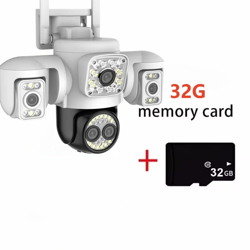 20MP WiFi IP Camera HD Three Screens Security AI Auto Detect Wireless Surveillance Cameras Onvif 10X Zoom Baby Monitor YOOSEE