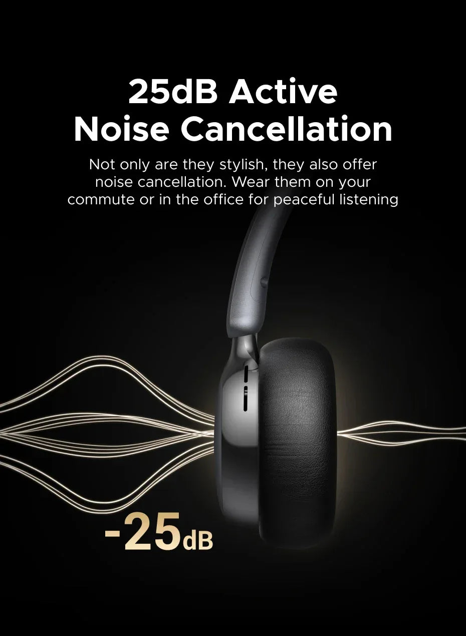 Tidesmit Wireless Headphones with Active Noise Cancelling 3D Audio Tidesmit
