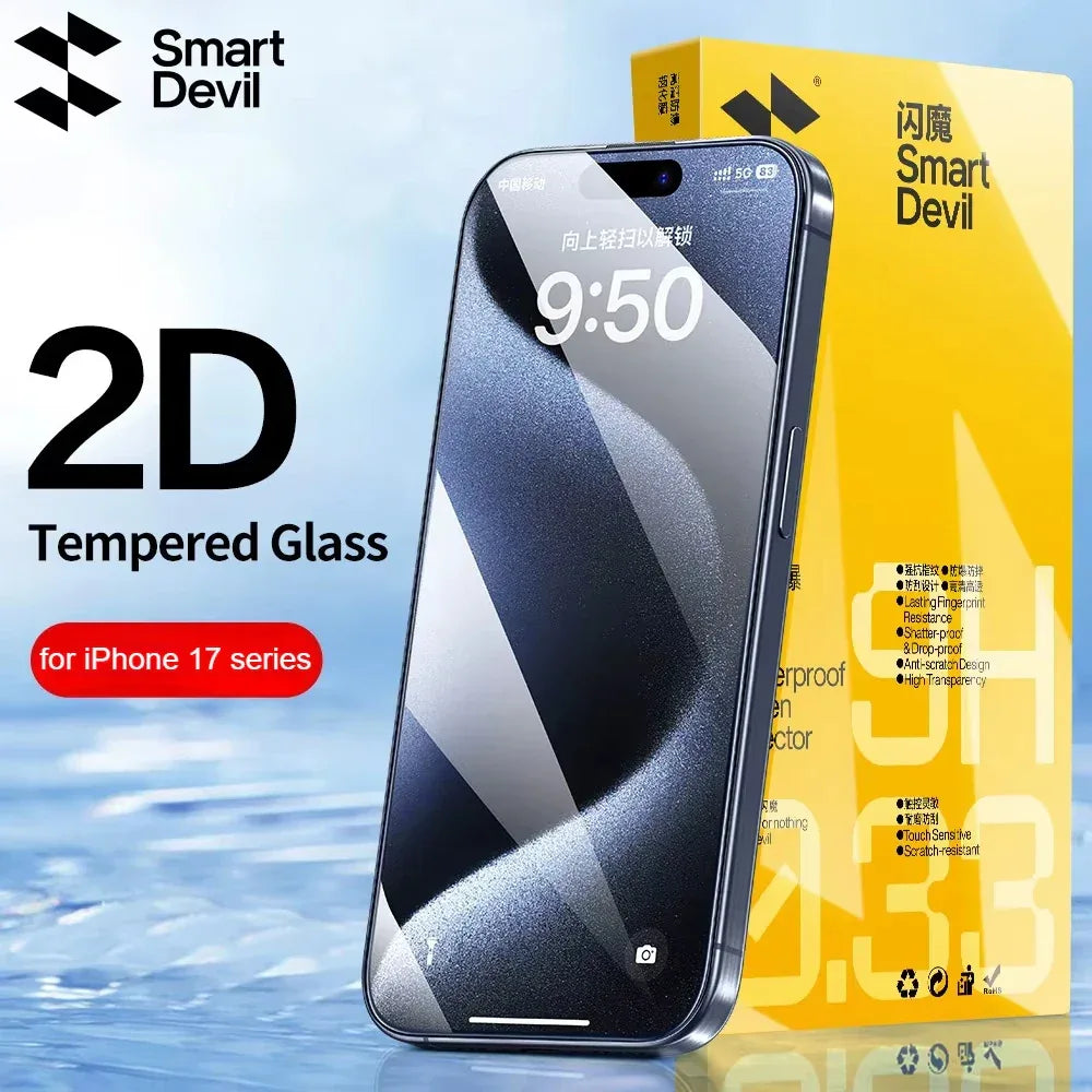 iPhone Screen Protector - 9H Hardness Tempered Glass for iPhone Series China Mainland 2PCS HD Tidesmit