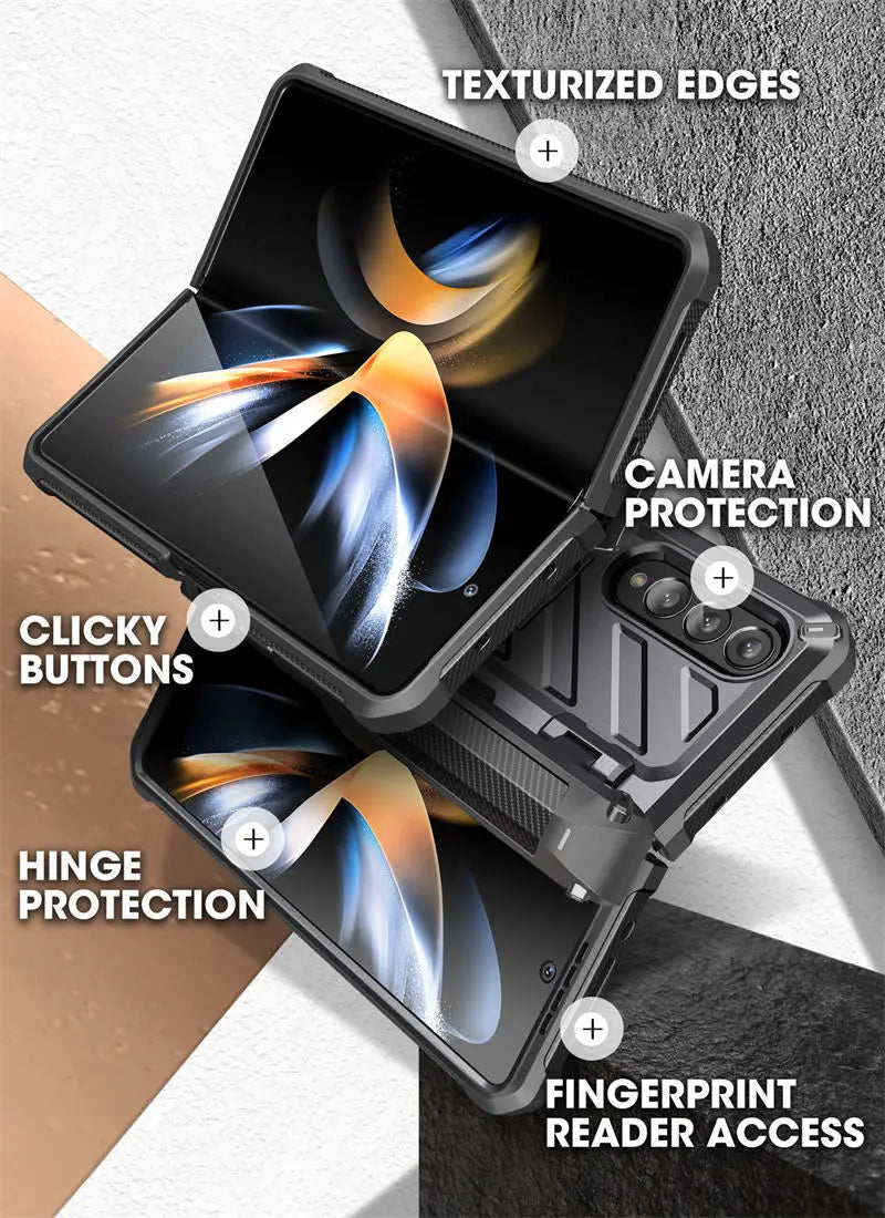 Samsung Galaxy Z Fold 4 Rugged Case - Dual Layer Shock-Absorbing Cover Tidesmit