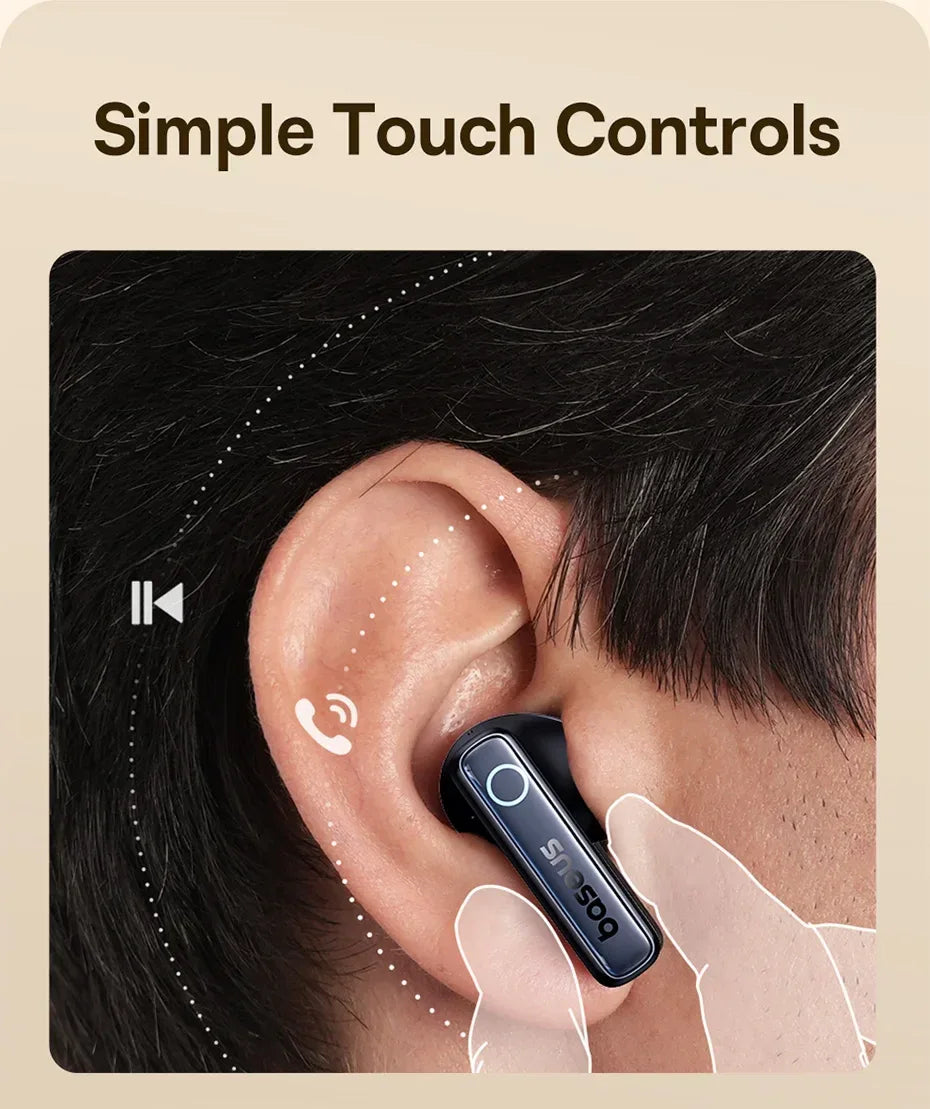 Tidesmit Wireless Noise Canceling Earbuds - 65Hr Playtime Bluetooth 5.3 Tidesmit