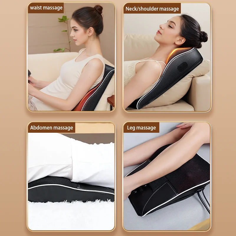 Electric Neck Massager with Heat Therapy & Deep Tissue Shiatsu - Tidesmit Massage Chairs Tidesmit