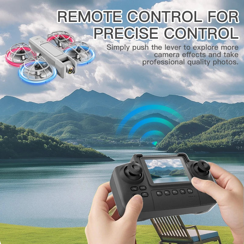 Mini Camera Drone - Optical Flow Control & Foldable Design Tidesmit