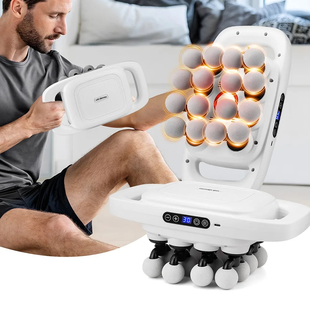 Deep Tissue Massage Gun - 16-Head Portable Electric Massager Body Shaping Massage Equipment Tidesmit