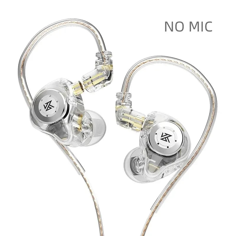 KZ EDX Pro In-Ear Monitors | HiFi Bass Earbuds by Tidesmit EDXProSilver NOMIC Tidesmit