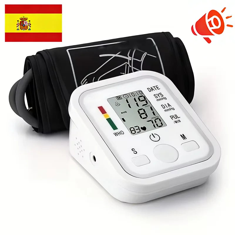 Arm Blood Pressure Monitor Pressure Sensor Monitor BP Equipment Automatic Tonometer Digital Tensiometer LED Display Arm Cuff