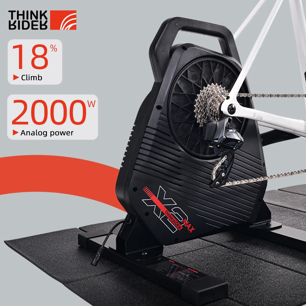 Smart Bike Trainer X2Max with Precision Power Meter for Road and MTB Tidesmit